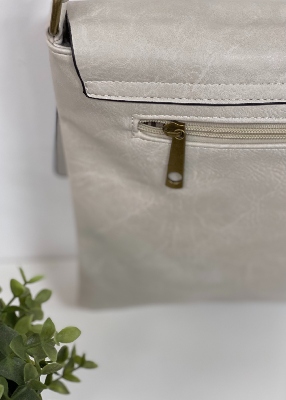 Sac à rabat blanc (grand format) 