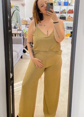 Pantalon fluide lurex Pegase 