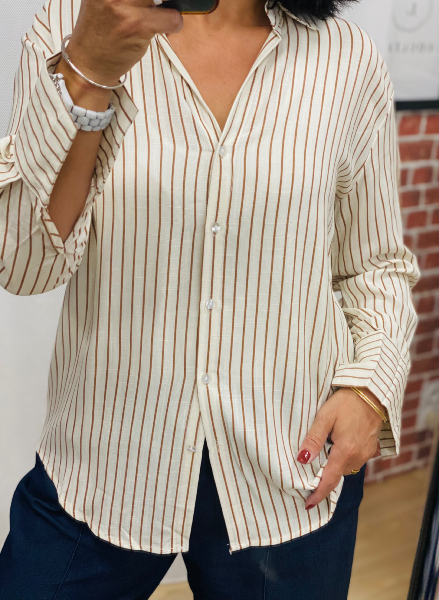 Chemise camel Lorna 