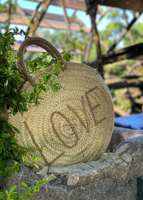 Panier rond modle "Love"