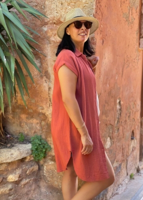 Robe Jane gaze de coton