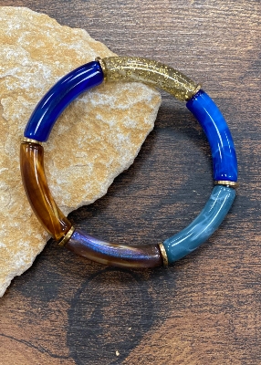 Bracelet petites perles tubes 