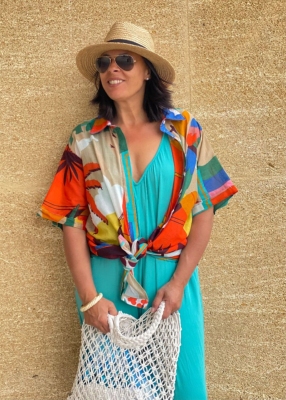 Chemise imprimée oversize Teresa