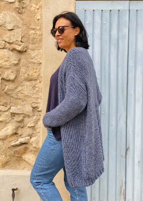 Gilet long maille Ivy