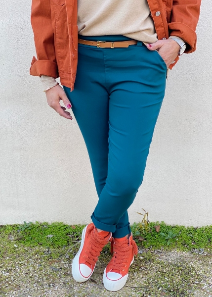 Pantalon Kristen Bleu canard