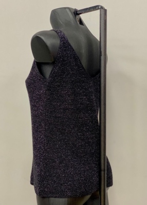Top sans manche à paillettes 