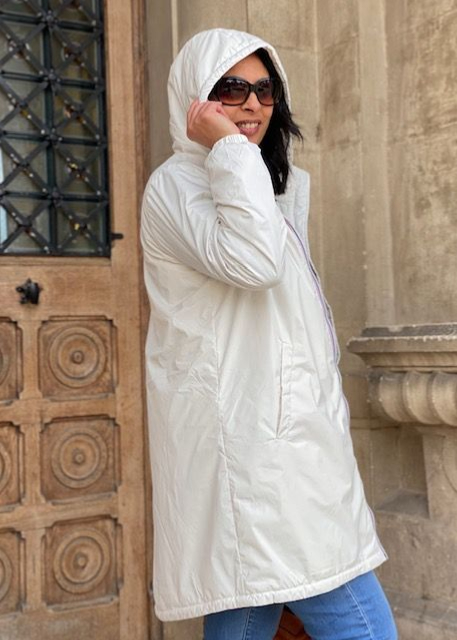 Anorak DISMERO Made In Italy - Capuche Marron Taille 40 - Modèle Brando