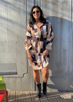 Robe fluide over size Raven