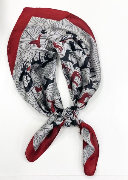 Foulard carre soie 