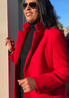 Manteau Naelle Rouge
