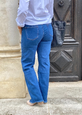 Jean Joyce, coupe wide leg 