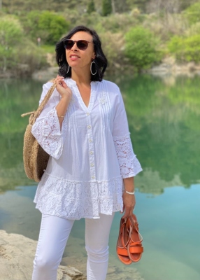 Chemise romantique modèle Kimi
