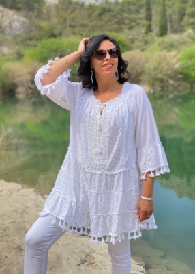 Chemise romantique modèle Dorine