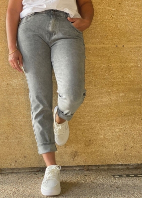 Jean Mom gris AmeL 