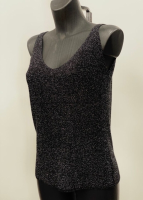 Top sans manche  paillettes 