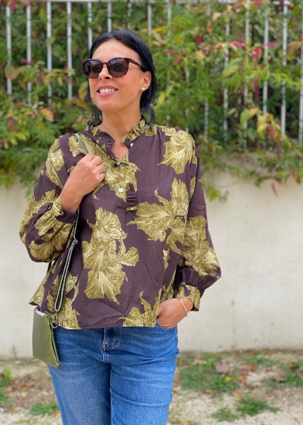 Blouse imprimée Cassia 