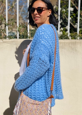 Gilet maille ajouré Tim