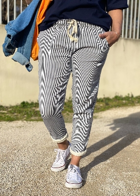 Pantalon rayé Malory