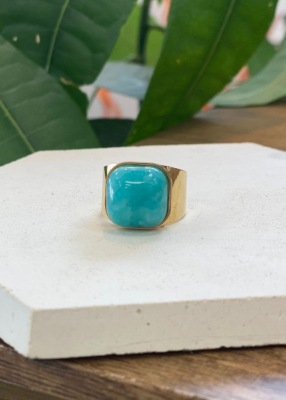 Bague pierre turquoise 