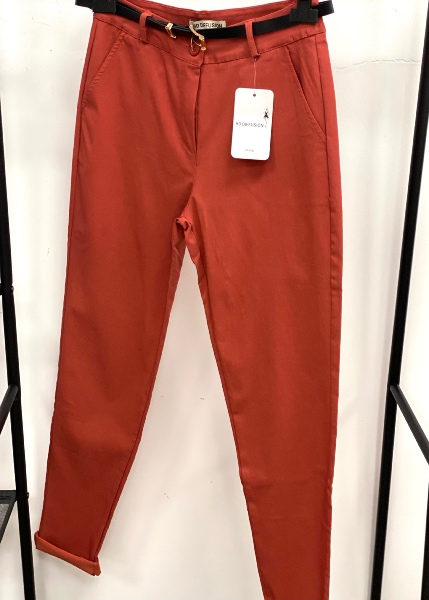 Pantalon Lana stretch brique