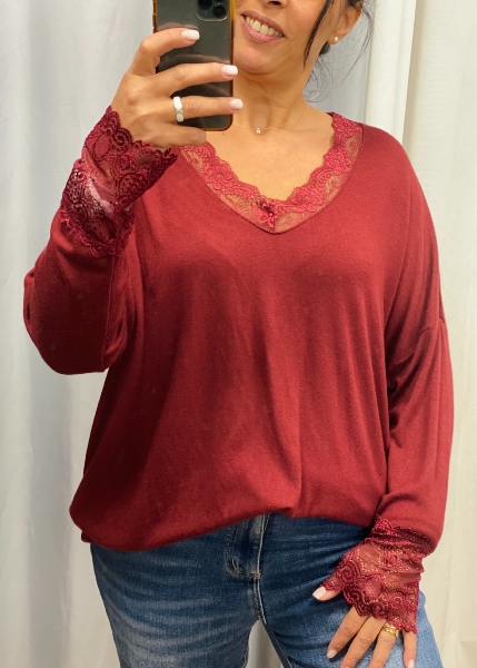 Augustine Sous pull dentelle