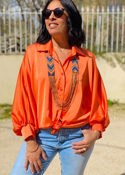 Chemise en satin Paloma