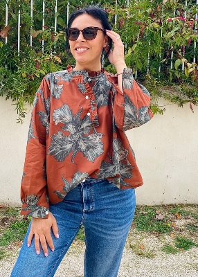 Blouse imprimée Cassia 