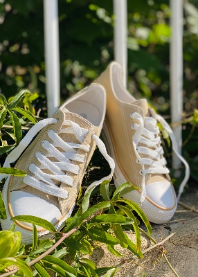 Baskets en toile Zina sable 