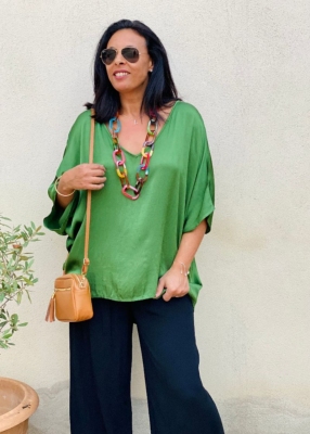 Top satin Flavie oversize 46-54