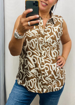 Chemise Mahe chocolat 