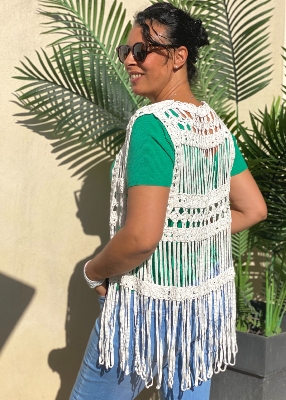 Gilet ajouré Alma