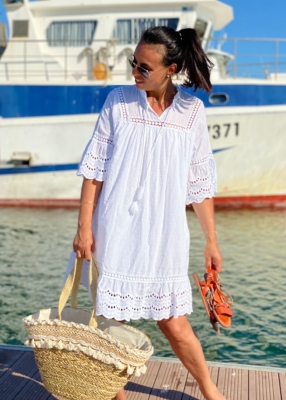 Robe plumetis Clemence