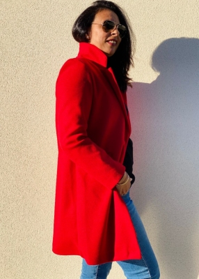 Manteau Naelle Rouge