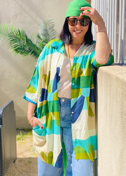 Chemise colorée Palme defile