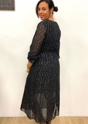 Robe etincelle imprimé doré 