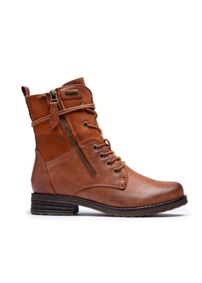 Bottines hautes camel 