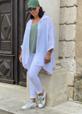 Chemise Priscille lin  oversize 