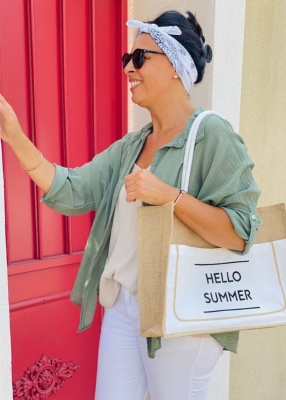 Cabas en jute Summer panier 