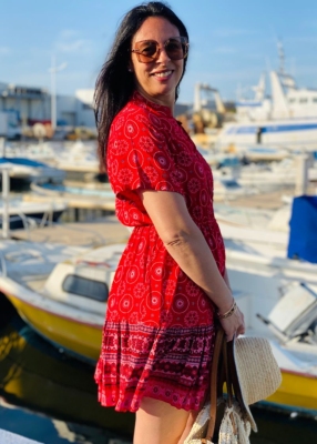 Robe imprimée Ingrid 