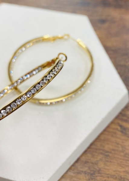 Créoles femmes avec brillants
