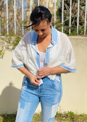 Chemise coton en jean Sil
