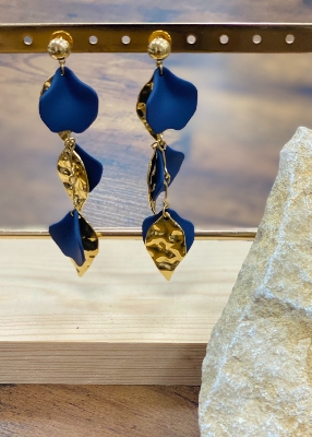 Boucles d'oreilles cascade feuilles