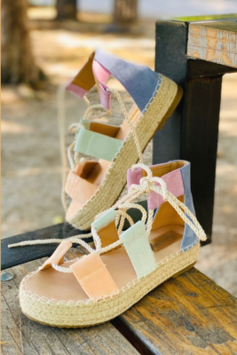 Sandales colores  