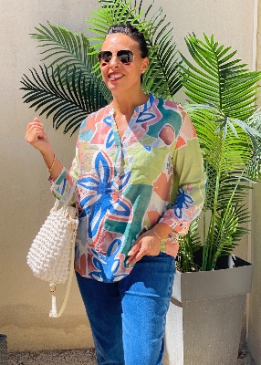 Blouse Suzy vaporeuse vert