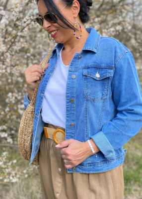 Jupe fluide  boutonnée Lucinda 