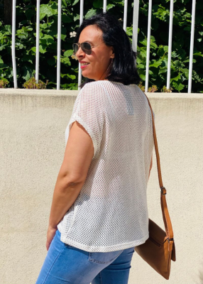 Top Danae ajouré