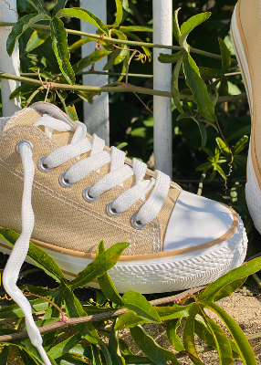 Baskets en toile Zina sable 