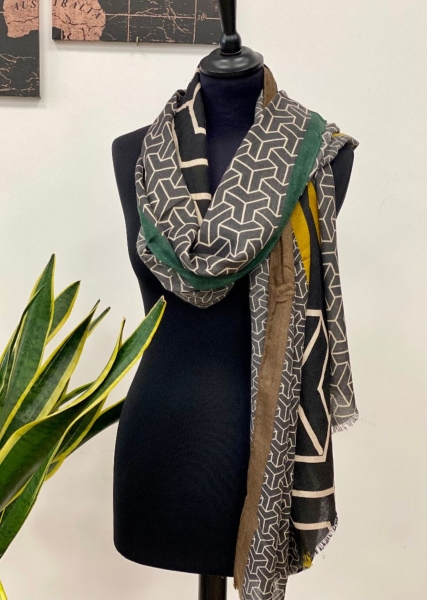 Foulard coloré, modèle structure 