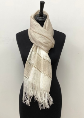 Foulard en lin, modèle Pervenche