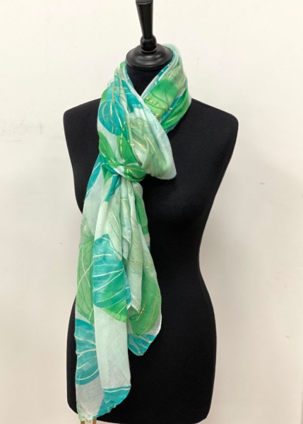 Foulard  imprimé feuilles